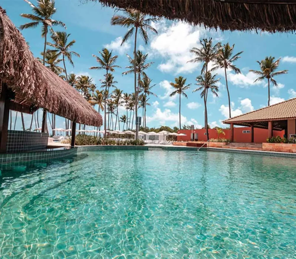 O maravilhosa piscina do Asenza Beach All Inclusive Resort em João Pessoa na a Paraíba.