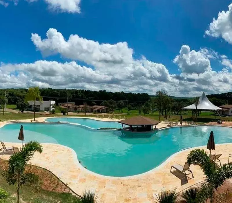 Piscina do Hotel Fazenda Vale das Águas