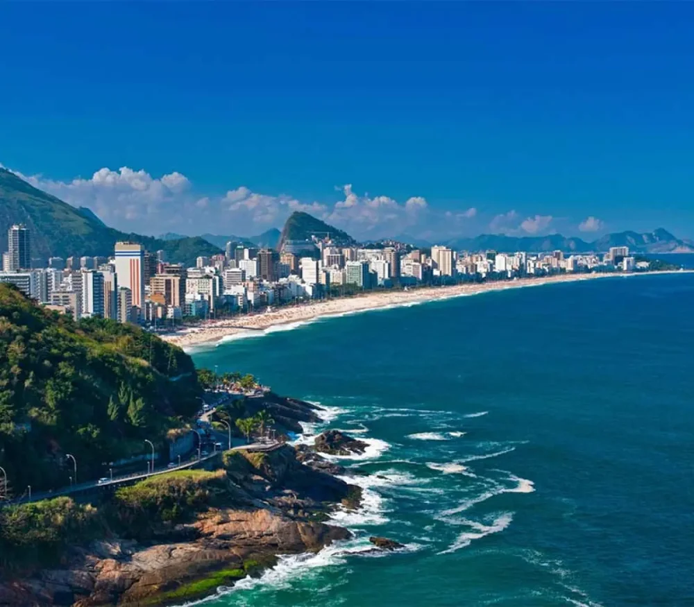  a praia do Leblon